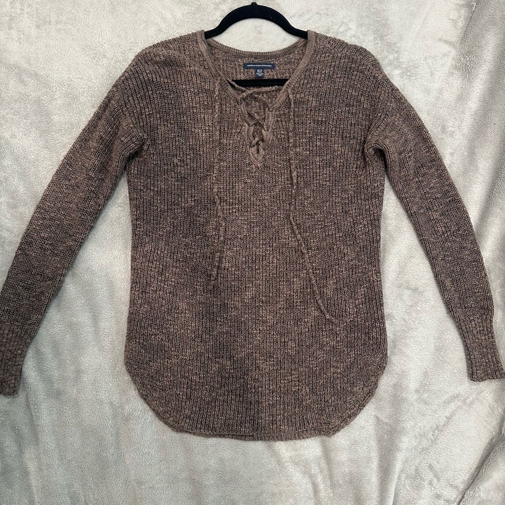 New!! American Eagle Outfitters Taupe Knit Pullover